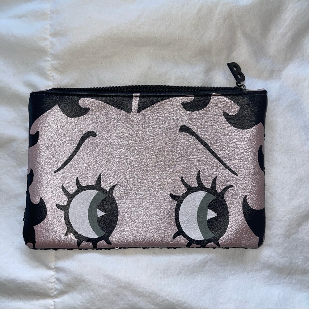 Limited edition Betty Boop Pink and Black makeup Pouch